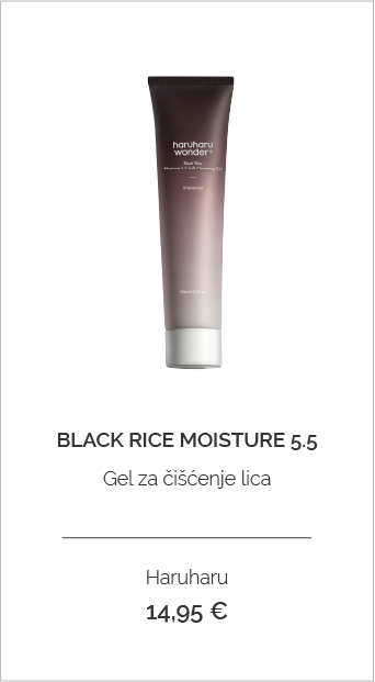 Haruharu black rice moisture 5 5 gel za ciscenje lica