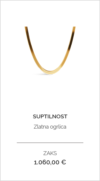 Zlatna ogrlica suptilnost proizvod 6926