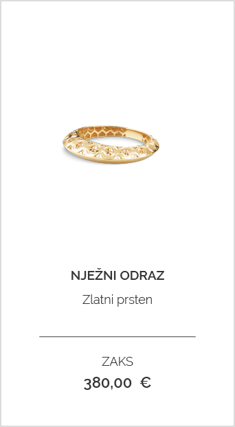 Zlatni prsten njezni odraz proizvod 9181