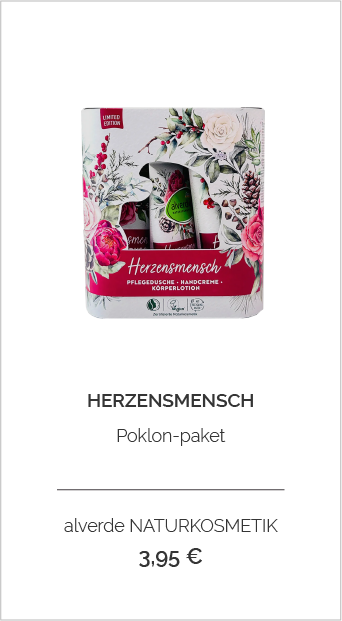 Alverde naturkosmetik poklon paket herzensmensch