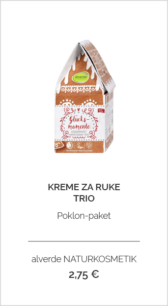 Alverde naturkosmetik poklon paket kreme za ruke trio